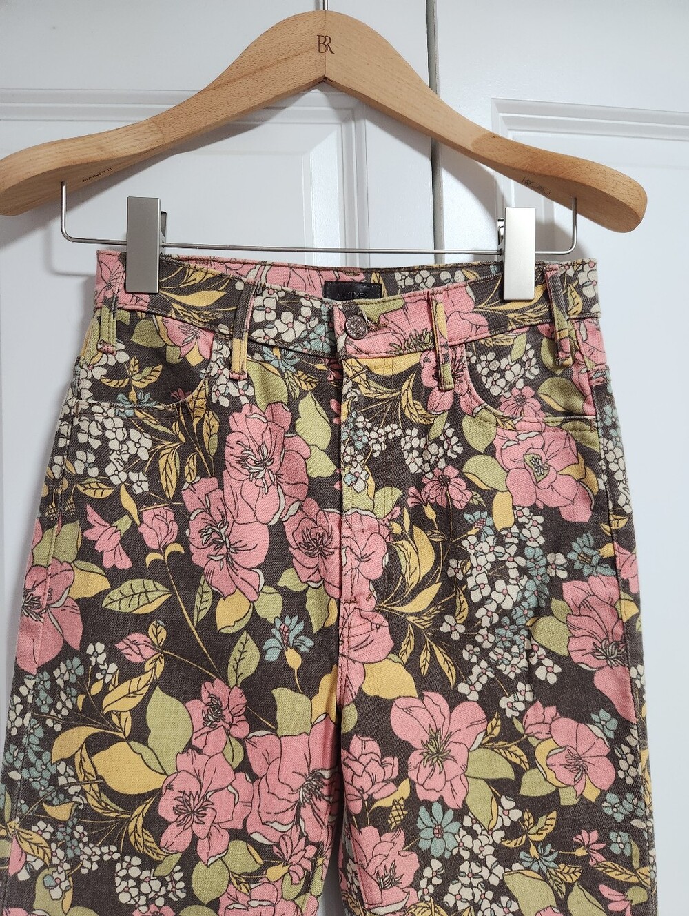 MOTHER Floral Flare Jeans Size 26 Style 1307-1948 Made USA